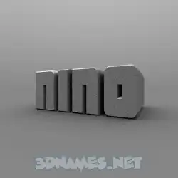 nino in Solid Grey style - 3D name wallpaper