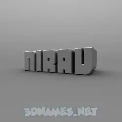 nirav in Solid Grey style - 3D name wallpaper