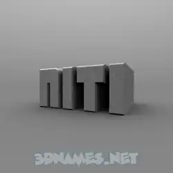 niti in Solid Grey style - 3D name wallpaper