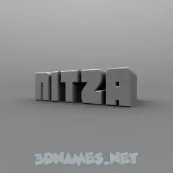 nitza in Solid Grey style - 3D name wallpaper
