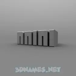 nnini in Solid Grey style - 3D name wallpaper