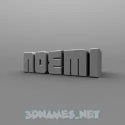 noemi in Solid Grey style - 3D name wallpaper
