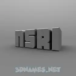 nsri in Solid Grey style - 3D name wallpaper