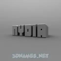 nydia in Solid Grey style - 3D name wallpaper
