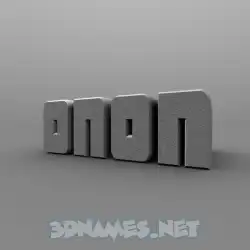 onon in Solid Grey style - 3D name wallpaper