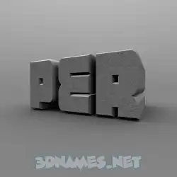 per in Solid Grey style - 3D name wallpaper