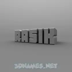 rasik in Solid Grey style - 3D name wallpaper
