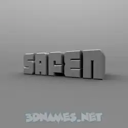 safen in Solid Grey style - 3D name wallpaper