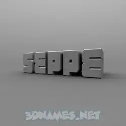 seppe in Solid Grey style - 3D name wallpaper