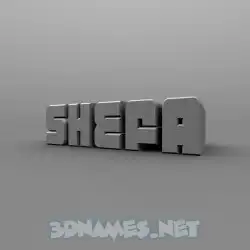 shefa in Solid Grey style - 3D name wallpaper