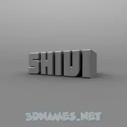 shivi in Solid Grey style - 3D name wallpaper