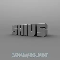 shivs in Solid Grey style - 3D name wallpaper