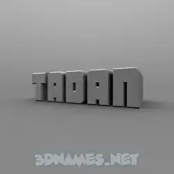 tadan in Solid Grey style - 3D name wallpaper