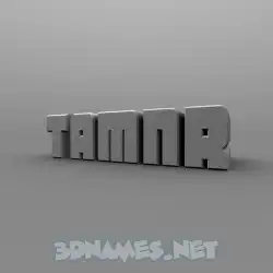 tamnr in Solid Grey style - 3D name wallpaper