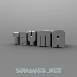 tayma in Solid Grey style - 3D name wallpaper