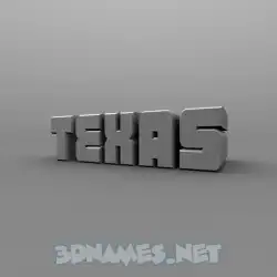 texas in Solid Grey style - 3D name wallpaper
