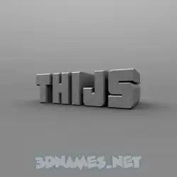 thijs in Solid Grey style - 3D name wallpaper