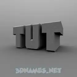 tut in Solid Grey style - 3D name wallpaper