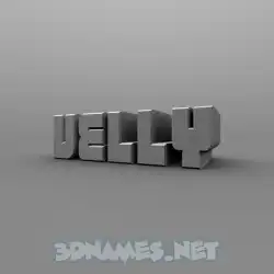 velly in Solid Grey style - 3D name wallpaper