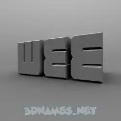 wee in Solid Grey style - 3D name wallpaper