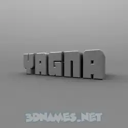 yagna in Solid Grey style - 3D name wallpaper