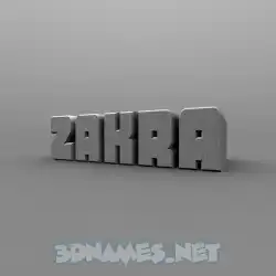 zakra in Solid Grey style - 3D name wallpaper