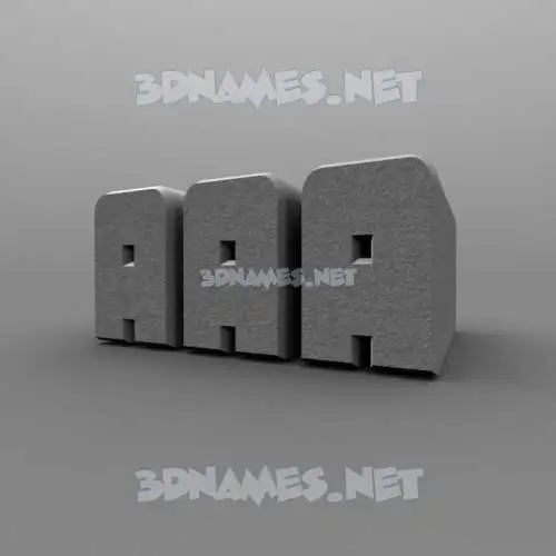 aaa in Solid Grey style - 3D name wallpaper