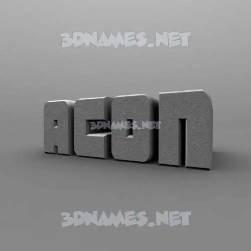 acon in Solid Grey style - 3D name wallpaper