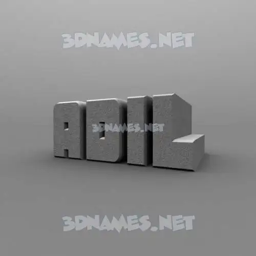 adil in Solid Grey style - 3D name wallpaper