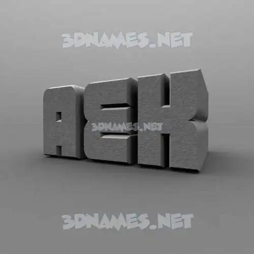 aek in Solid Grey style - 3D name wallpaper