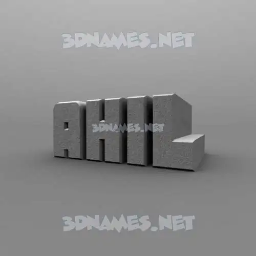 akil in Solid Grey style - 3D name wallpaper