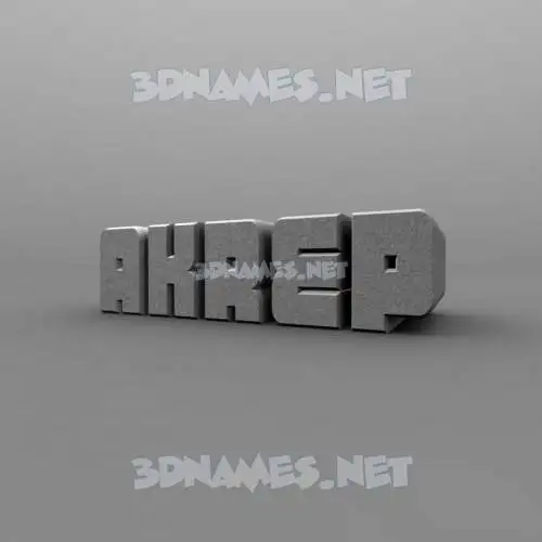 akrep in Solid Grey style - 3D name wallpaper