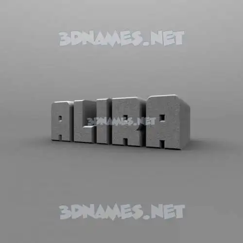 alira in Solid Grey style - 3D name wallpaper