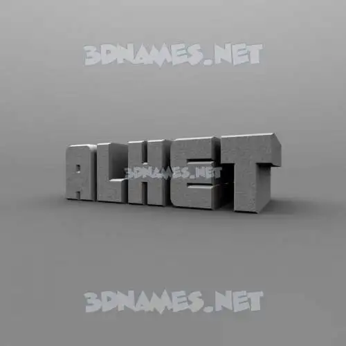 alket in Solid Grey style - 3D name wallpaper