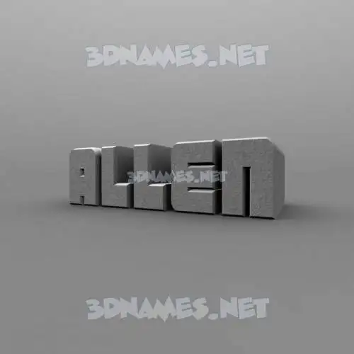 allen in Solid Grey style - 3D name wallpaper