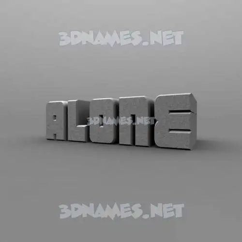 alone in Solid Grey style - 3D name wallpaper alone in Solid Grey style - 3D name wallpaper