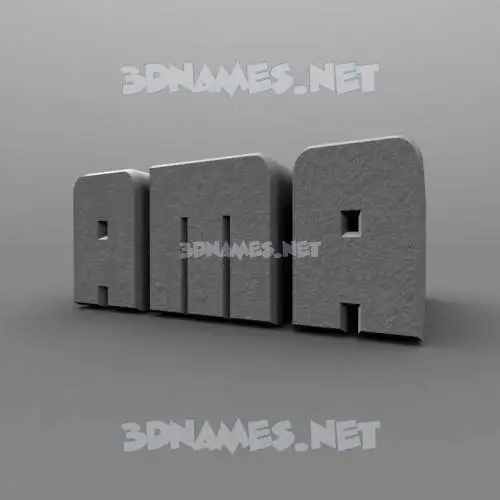 ama in Solid Grey style - 3D name wallpaper