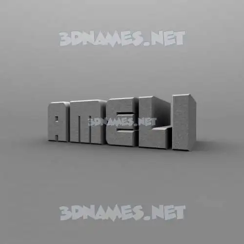 ameli in Solid Grey style - 3D name wallpaper