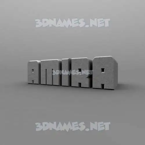 amira in Solid Grey style - 3D name wallpaper