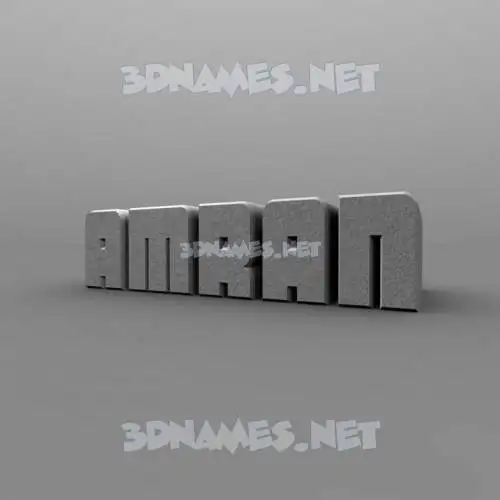 amran in Solid Grey style - 3D name wallpaper
