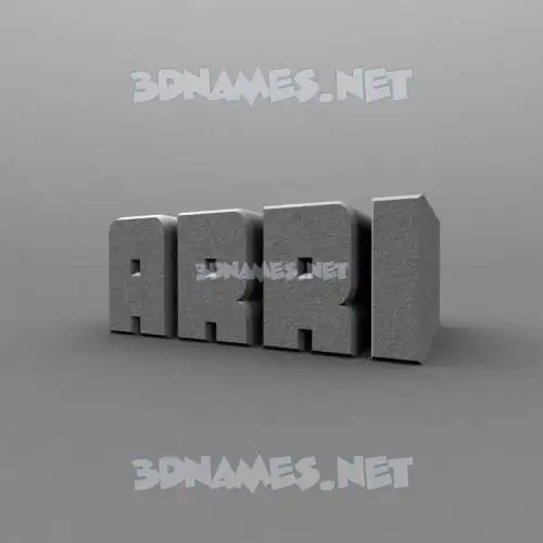 arri in Solid Grey style - 3D name wallpaper