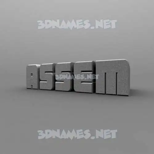 assem in Solid Grey style - 3D name wallpaper assem in Solid Grey style - 3D name wallpaper
