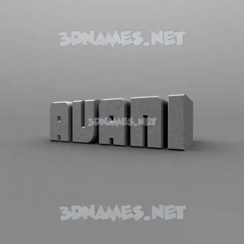 avani in Solid Grey style - 3D name wallpaper