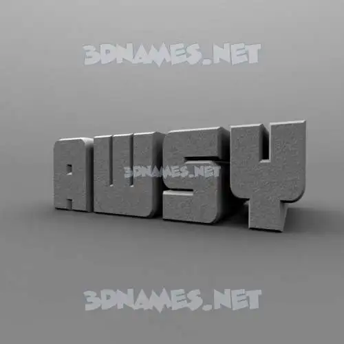awsy in Solid Grey style - 3D name wallpaper