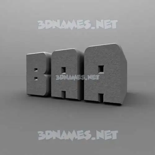 baa in Solid Grey style - 3D name wallpaper baa in Solid Grey style - 3D name wallpaper