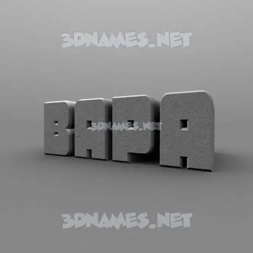 bapa in Solid Grey style - 3D name wallpaper bapa in Solid Grey style - 3D name wallpaper