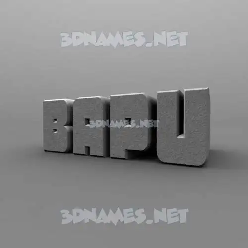 bapu in Solid Grey style - 3D name wallpaper bapu in Solid Grey style - 3D name wallpaper