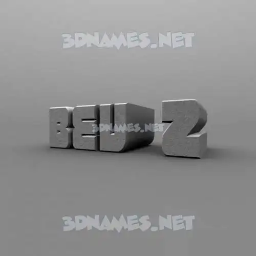 bev'z in Solid Grey style - 3D name wallpaper