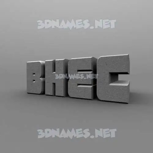 bhec in Solid Grey style - 3D name wallpaper
