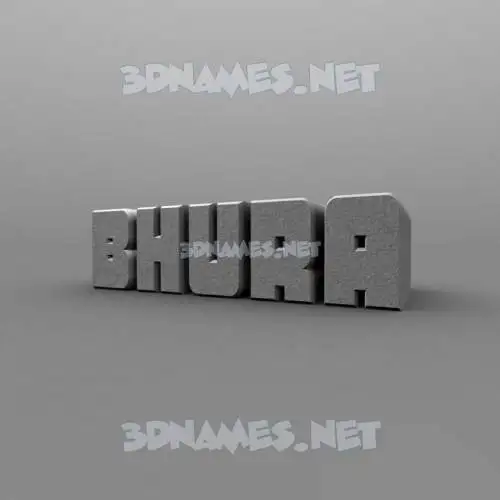bhura in Solid Grey style - 3D name wallpaper